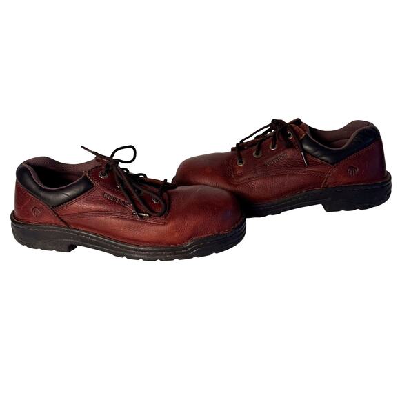 Wolverine Durashocks Shoes Mens sz 11 Brown Leather Steel Toe Work ASTM F2413-11 - Picture 4 of 8